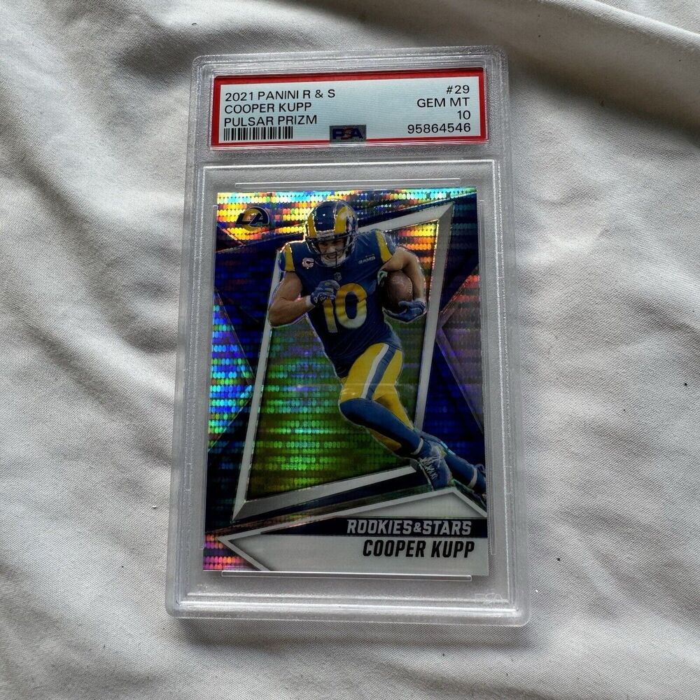 2021 Panini Rookies & Stars Pulsar Prizm Cooper Kupp #29 PSA Gem Mint 10 Rams